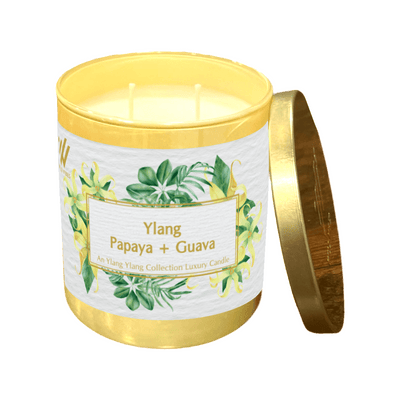 Ylang Papaya + Guava Coconut Soy Candle - Wild Vibes Home & Body