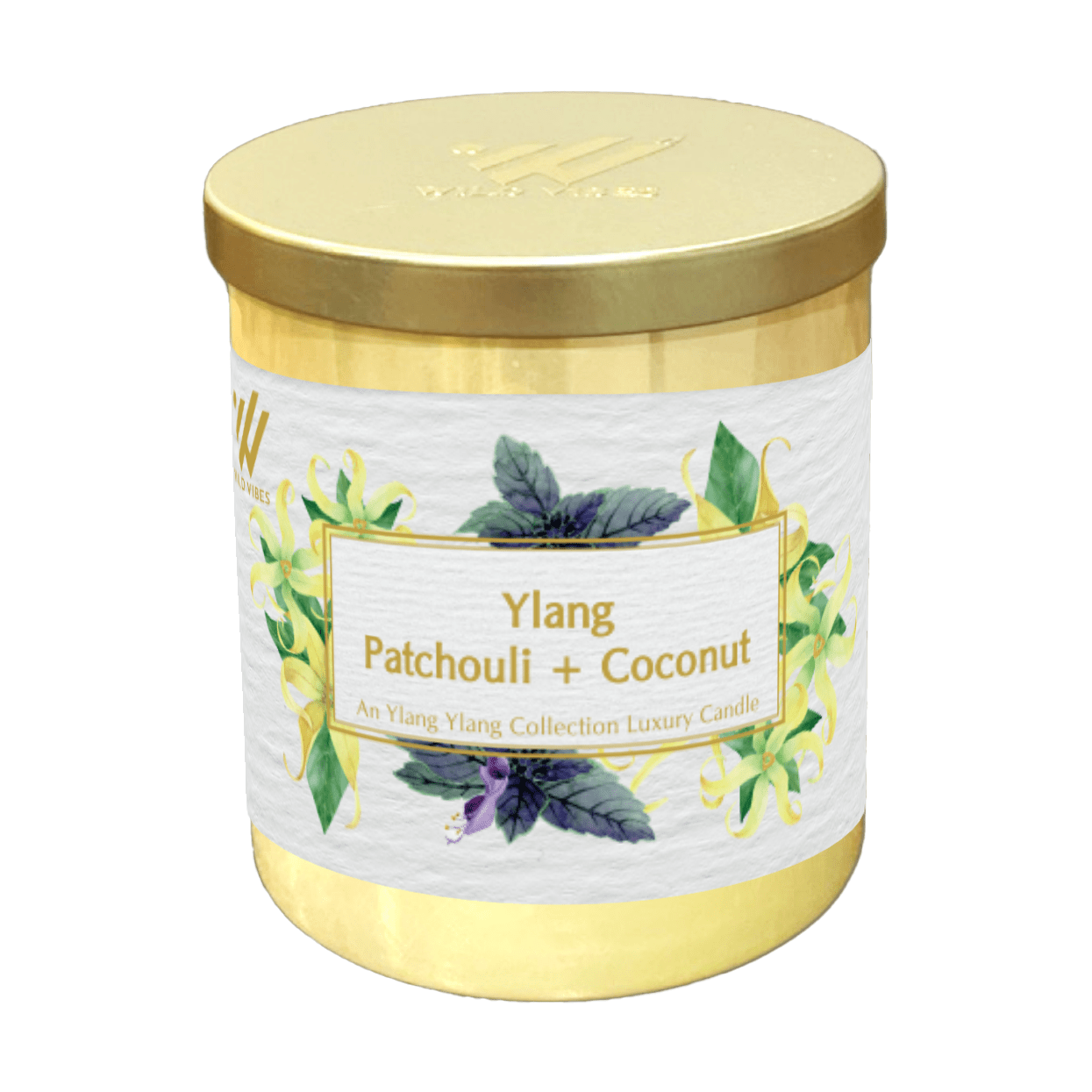 Ylang Patchouli + Coconut Soy & Coconut Candle - Wild Vibes Home & Body